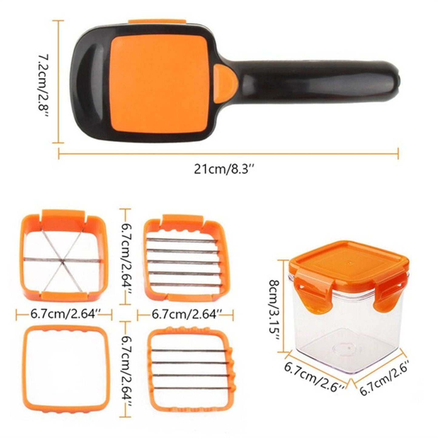 5 In 1 Nicer Dicer used for cutting and shredding of various types of food stuff in all kitchen purposes. - infinityexculsivestore.com