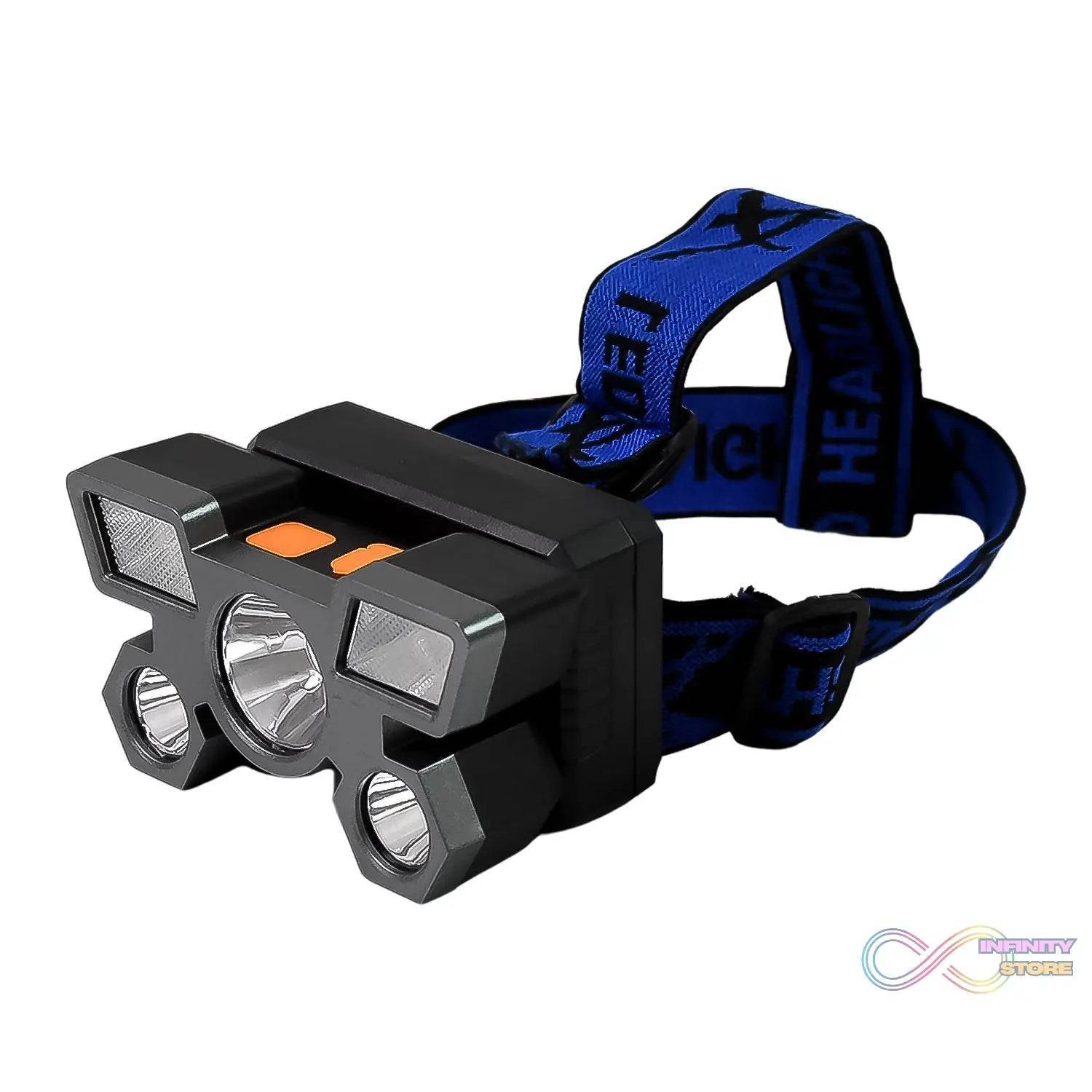 5 LED Headlamp USB Rechargeable Head Light (1 Pc) - infinityexculsivestore.com