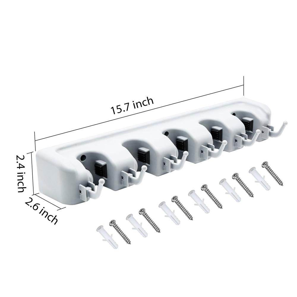 5-Layer Multipurpose Wall Mounted Organizer Mop And Broom Holder - infinityexculsivestore.com