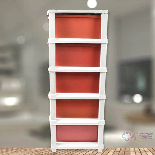 5-Layer Plastic Drawer Storage Organizer, Multi-Purpose Cabinet (1 Pc) - infinityexculsivestore.com