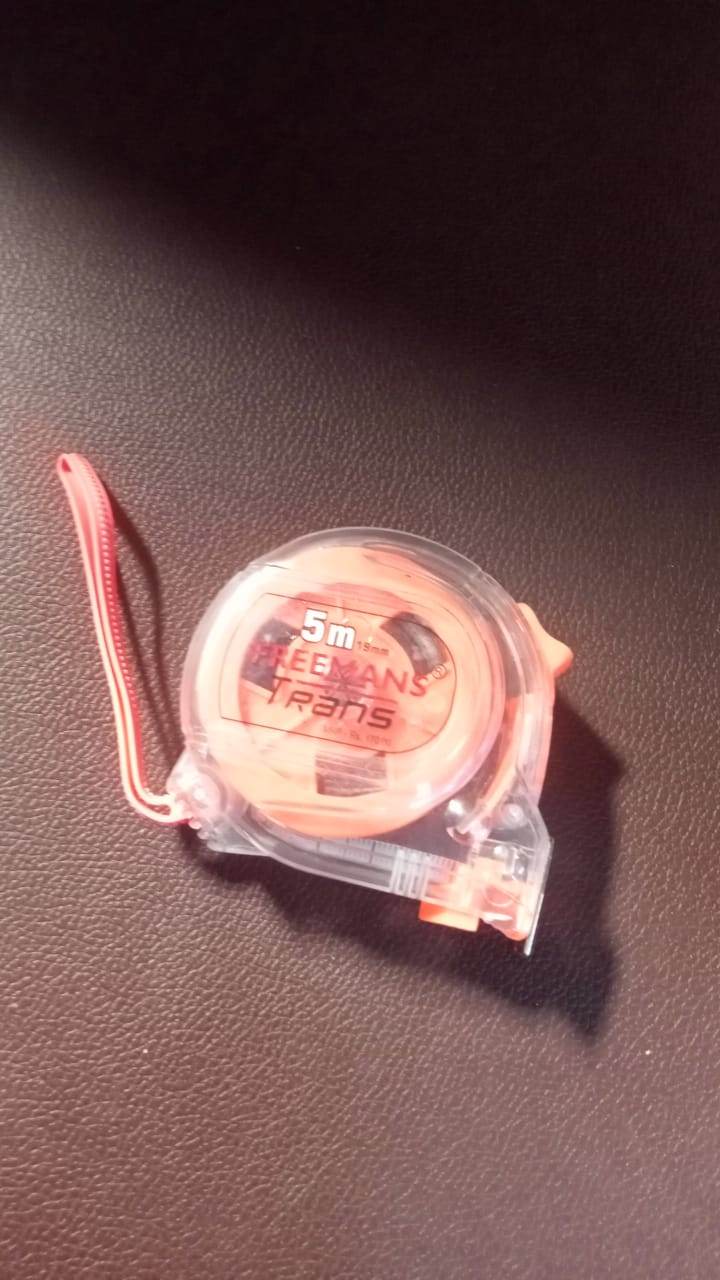5 Meter Measuring Tape with Press Release Locking System, Measuring Tape with Transparent Gripper for Engineering/Hight/Decoration Measurement - infinityexculsivestore.com