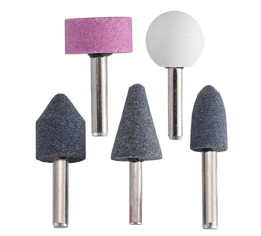 '-5 Pcs Shank Abrasive Mounted Stone (Multicolour) - infinityexculsivestore.com