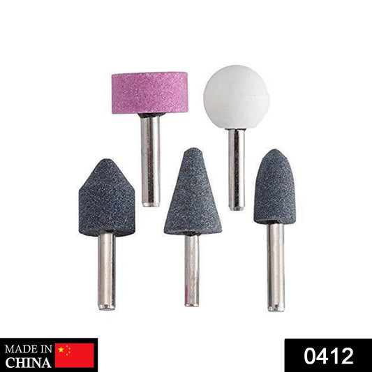 '-5 Pcs Shank Abrasive Mounted Stone (Multicolour) - infinityexculsivestore.com