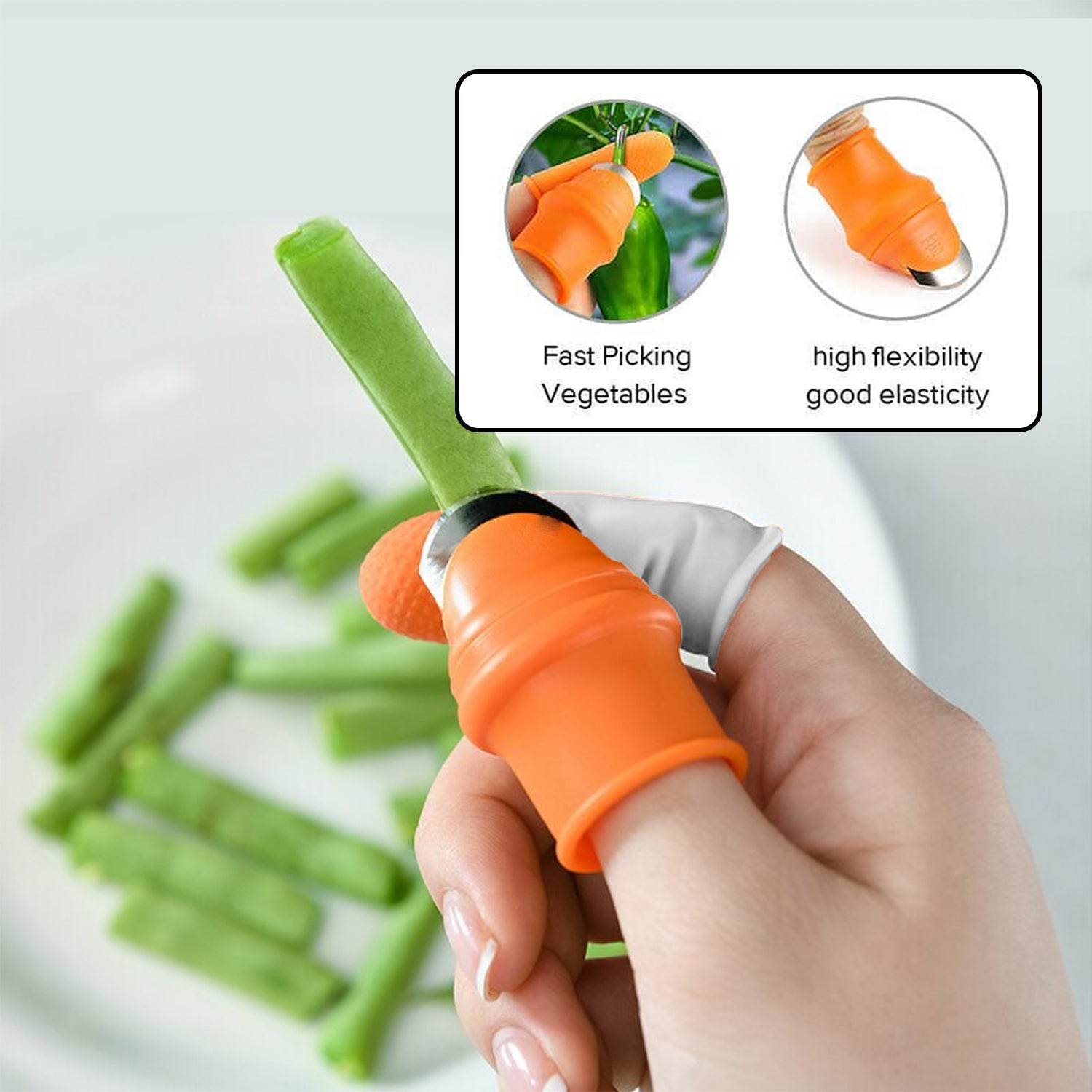 5-Piece Vegetable Thumb Cutter Set with Sharp Blades - infinityexculsivestore.com