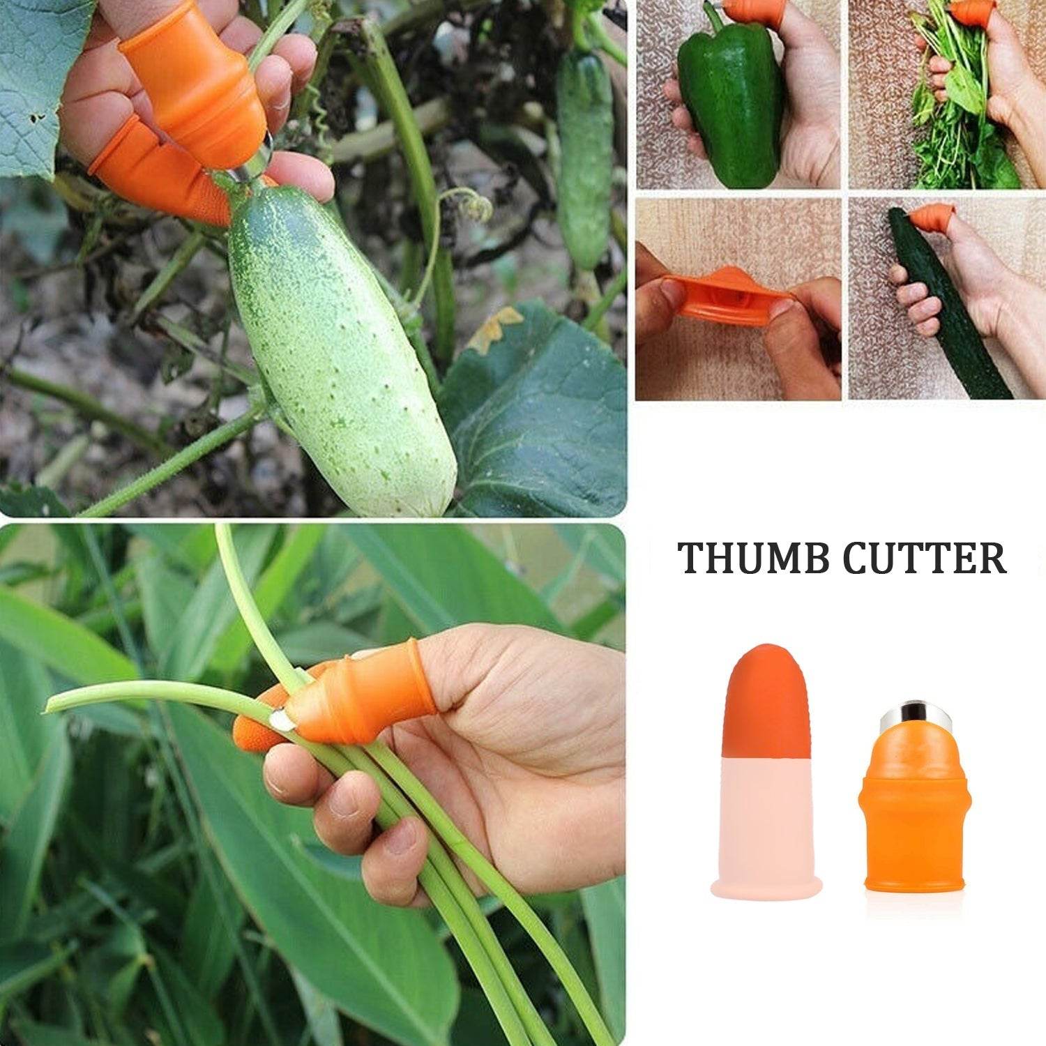 5-Piece Vegetable Thumb Cutter Set with Sharp Blades - infinityexculsivestore.com