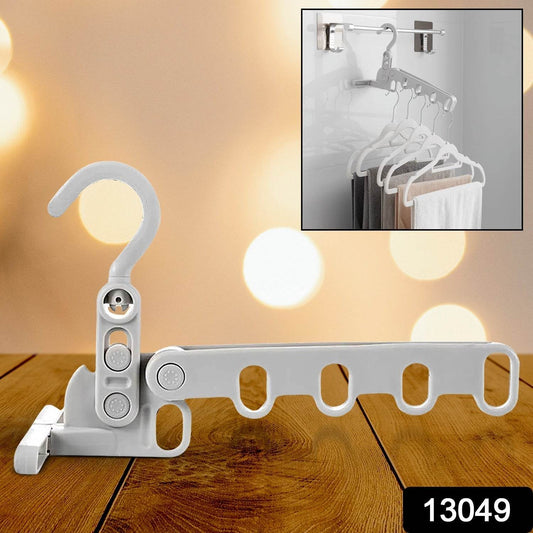 5Β holes foldable clothes Hanger, travel clothes hanger, multifunctional clothes hanger, space-saving wall holder, clothes rack, robust clothes hanger for travel, indoors. - infinityexculsivestore.com