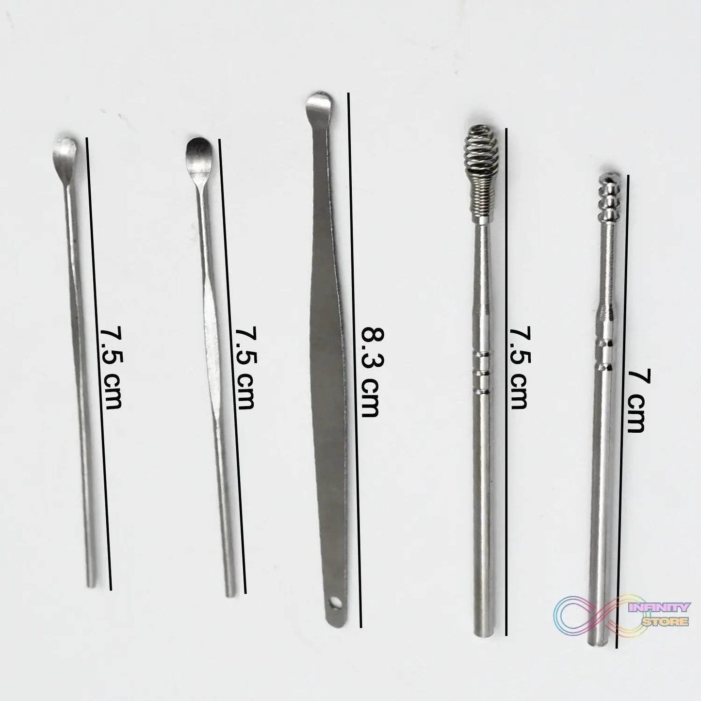 5-in-1 Ear Wax Cleaner- Resuable Ear Cleaning Tools With Plastic Case (5 Pcs Set) - infinityexculsivestore.com