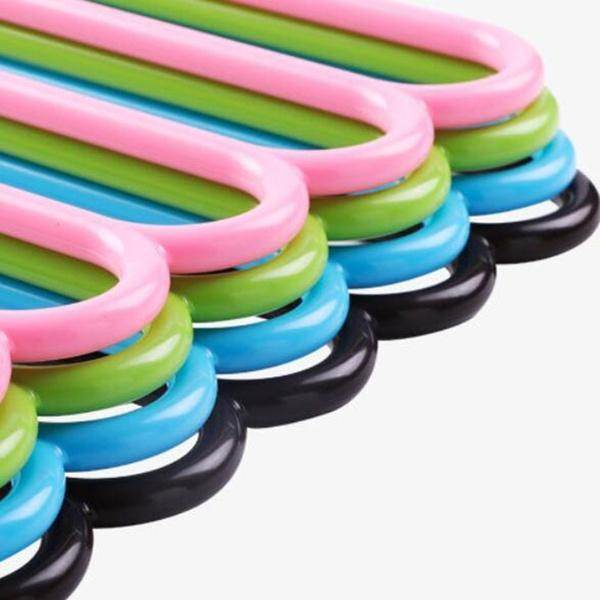 5 in 1 Multipurpose Plastic Hanger, Assorted (5-Layer) - infinityexculsivestore.com