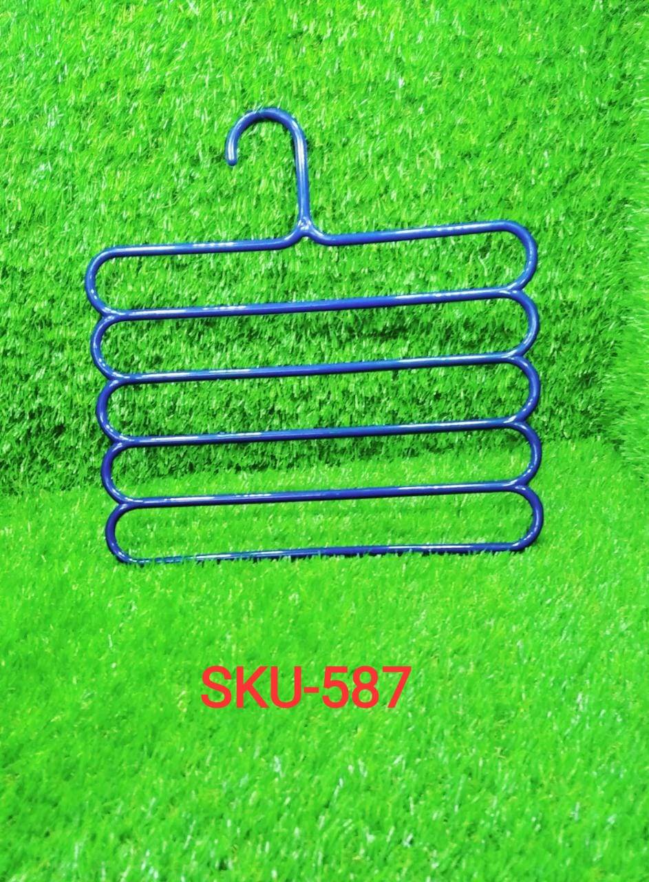 5 in 1 Multipurpose Plastic Hanger, Assorted (5-Layer) - infinityexculsivestore.com