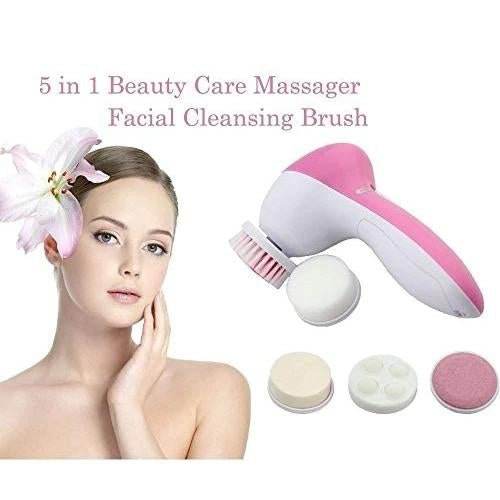 5-in-1 Smoothing Body & Facial Massager (Pink) - infinityexculsivestore.com