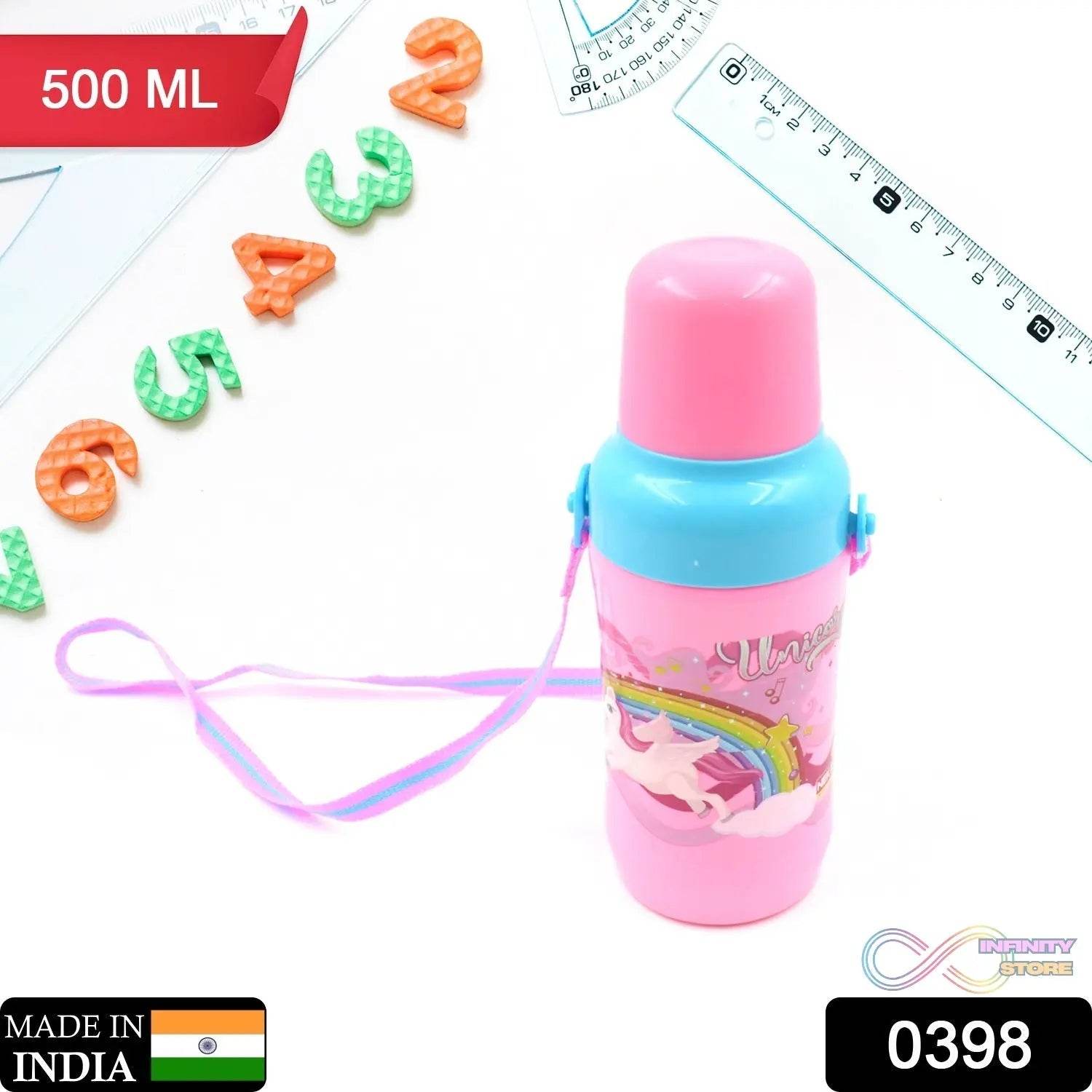 500ml Insulated Sports Water Bottle with Dori & Straw: Leakproof, BPA-Free, Kids - infinityexculsivestore.com