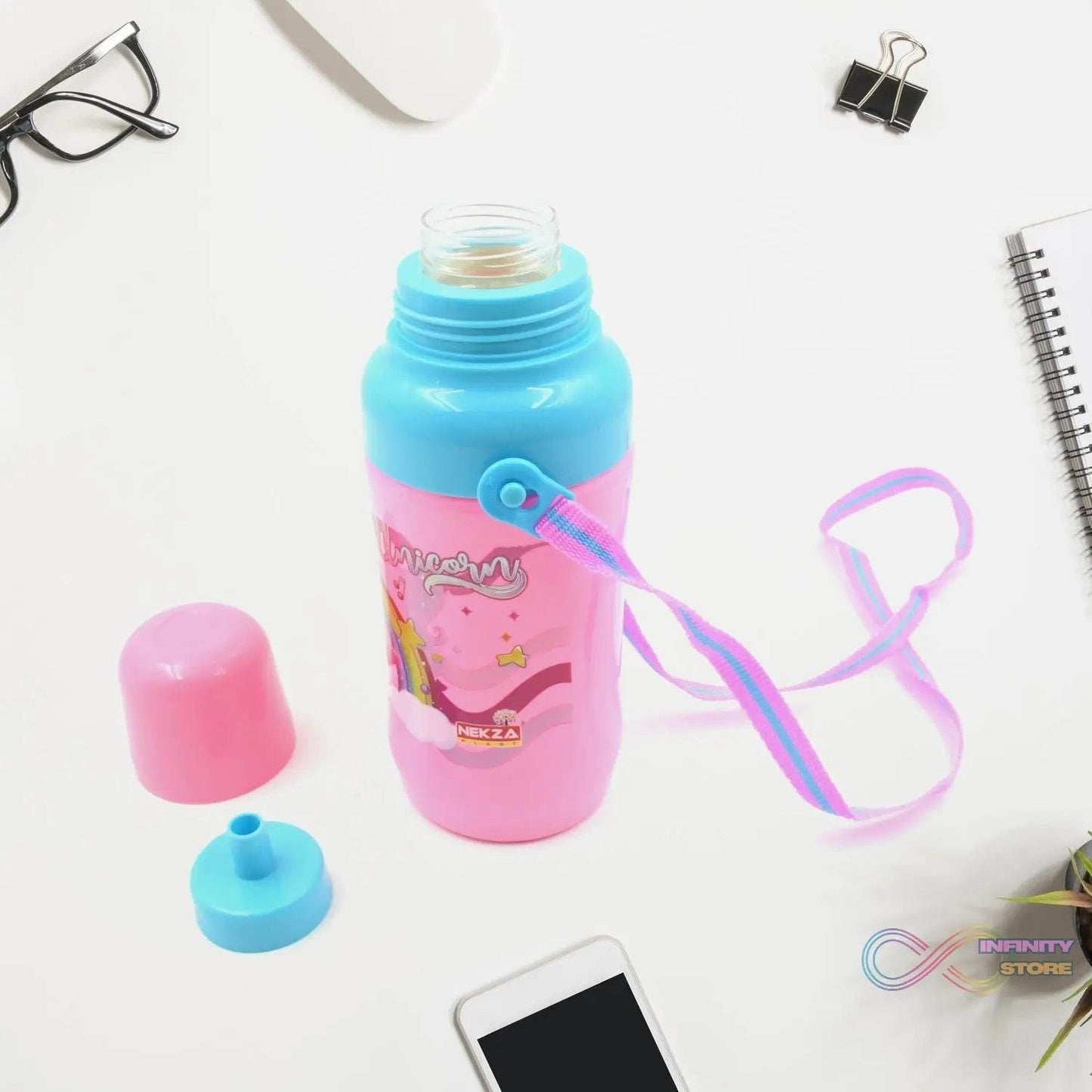 500ml Insulated Sports Water Bottle with Dori & Straw: Leakproof, BPA-Free, Kids - infinityexculsivestore.com