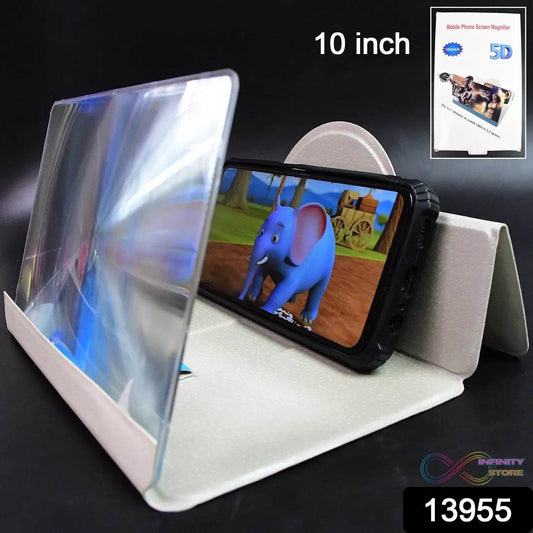 5D HD Mobile Phone Screen Magnifier Amplifier (1 Pc / 10 Inch) - infinityexculsivestore.com