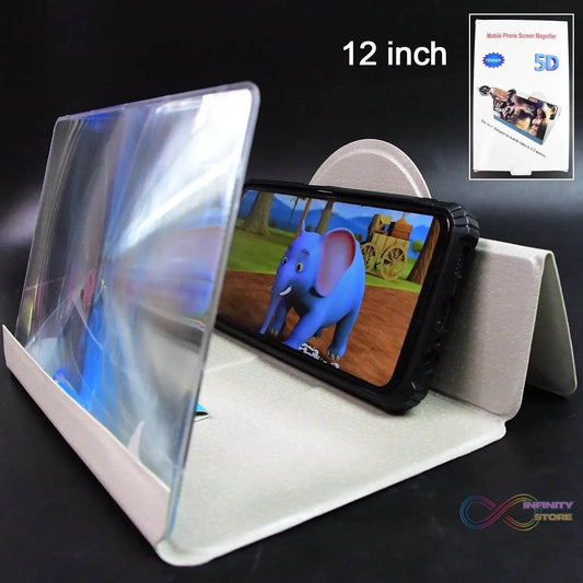 5D HD Mobile Phone Screen Magnifier Amplifier (1 Pc / 12 Inch) - infinityexculsivestore.com