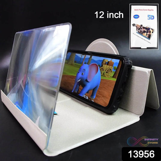 5D HD Mobile Phone Screen Magnifier Amplifier (1 Pc / 12 Inch) - infinityexculsivestore.com