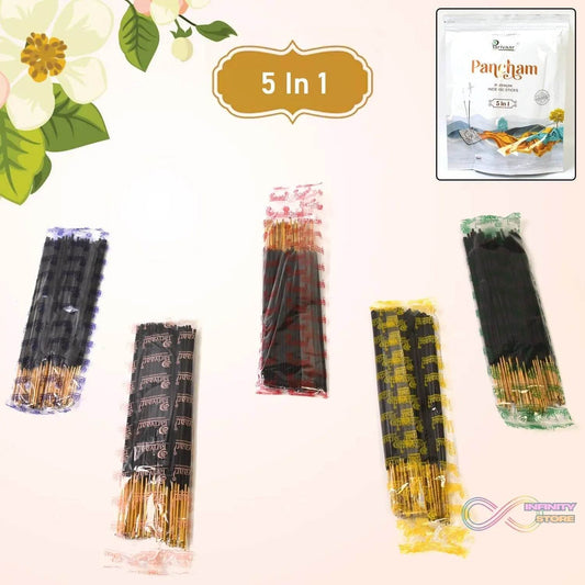 5in1 Pancham Premium Agarbatti / Incense Sticks (450 GM) - infinityexculsivestore.com