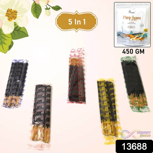 5in1 Pancham Premium Agarbatti / Incense Sticks (450 GM) - infinityexculsivestore.com