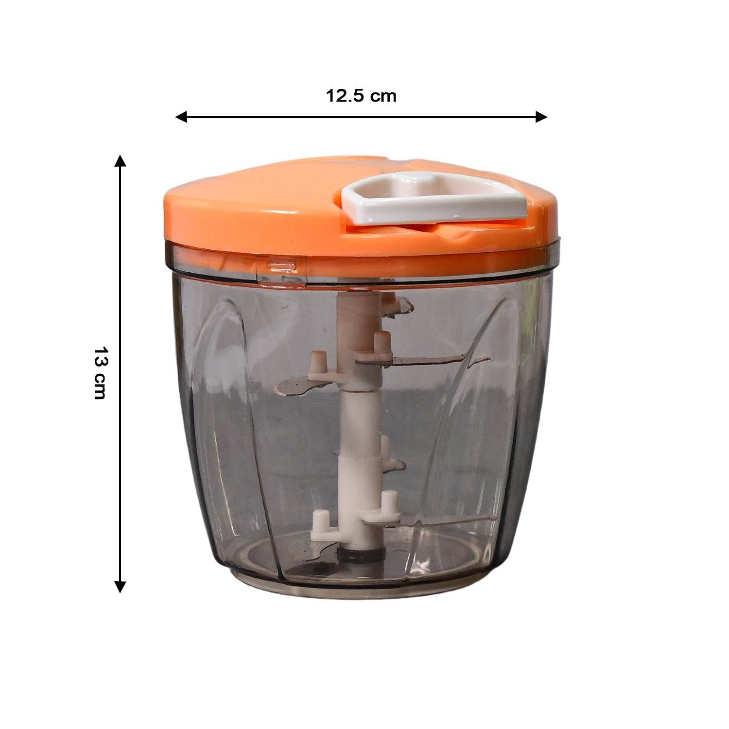 6 BLADE 2IN1 MANUAL FOOD CHOPPER, COMPACT & POWERFUL HAND HELD VEGETABLE CHOPPER (1000Ml) - infinityexculsivestore.com