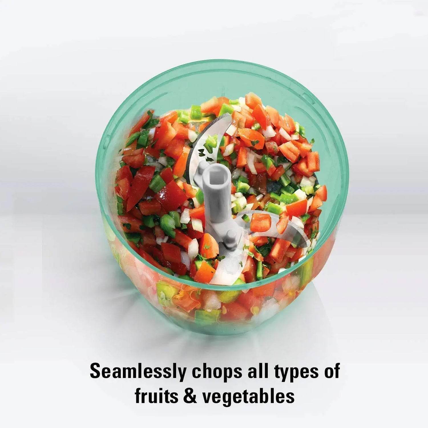6 BLADE 2IN1 MANUAL FOOD CHOPPER, COMPACT & POWERFUL HAND HELD VEGETABLE CHOPPER (1000Ml) - infinityexculsivestore.com