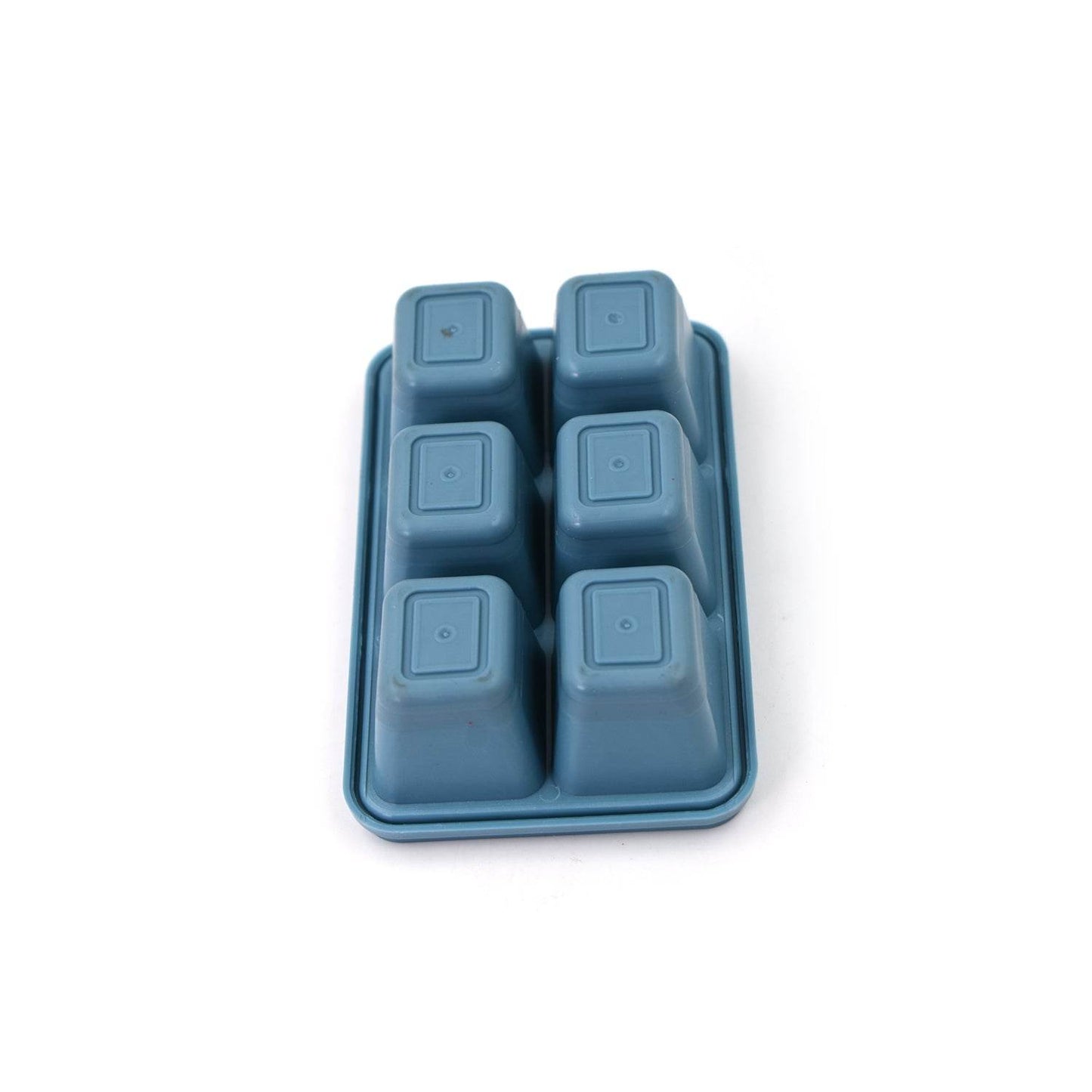 6 Grid Silicone Ice Tray Used In All Kinds Of Places Like Household Kitchens For Making Ice From Water And Various Things And All With Color Box (1 Pc) - infinityexculsivestore.com