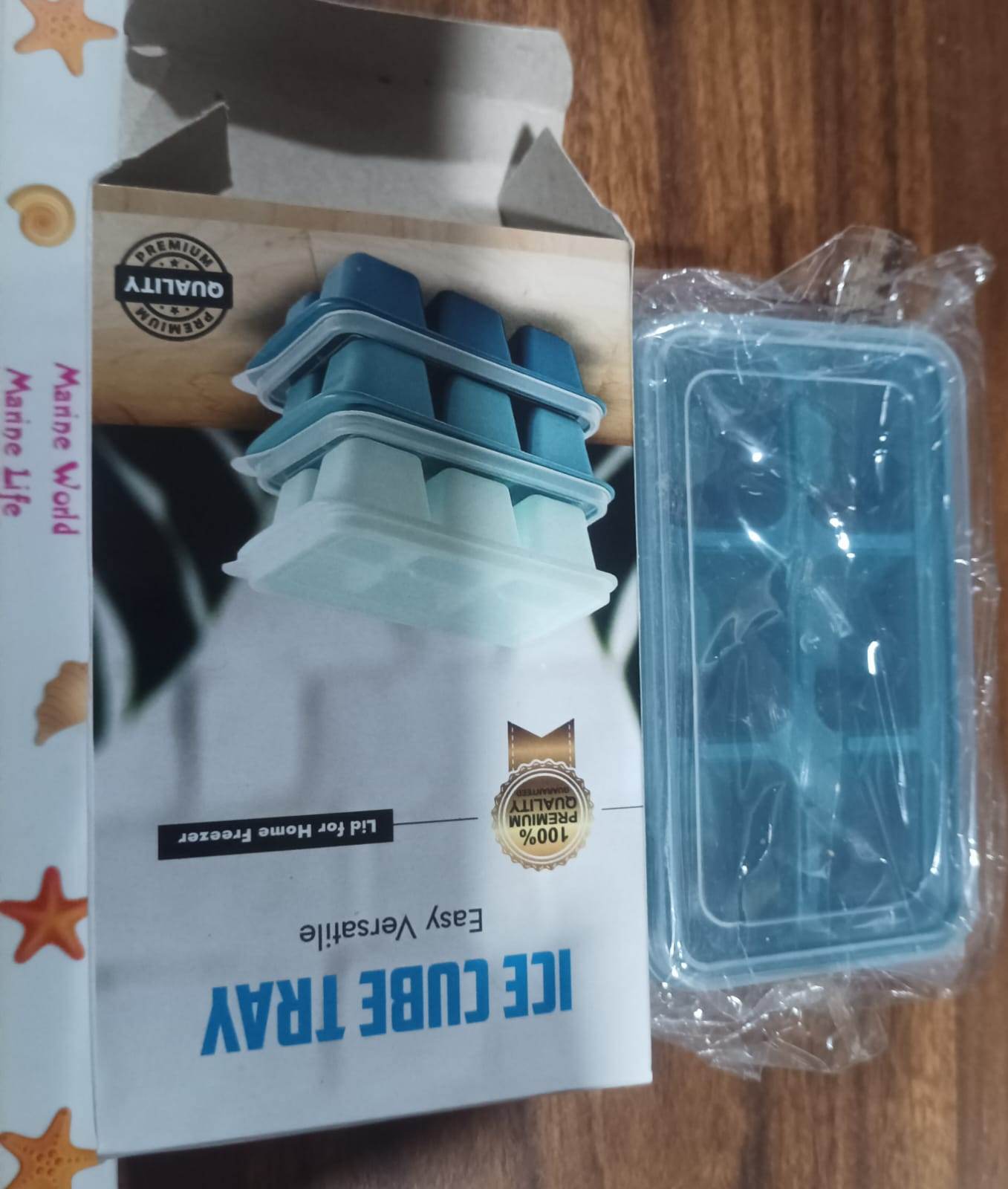 6 Grid Silicone Ice Tray Used In All Kinds Of Places Like Household Kitchens For Making Ice From Water And Various Things And All With Color Box (1 Pc) - infinityexculsivestore.com