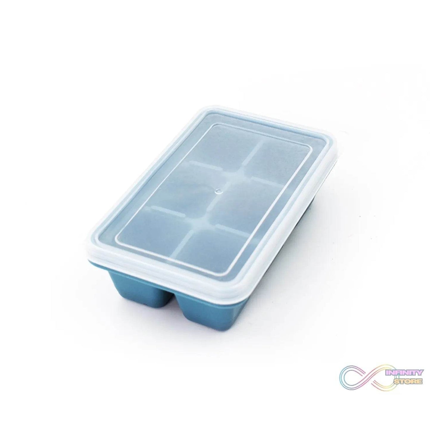 6 Grid Silicone Ice Tray used in all kinds of places like household kitchens for making ice from water and various things and all. - infinityexculsivestore.com