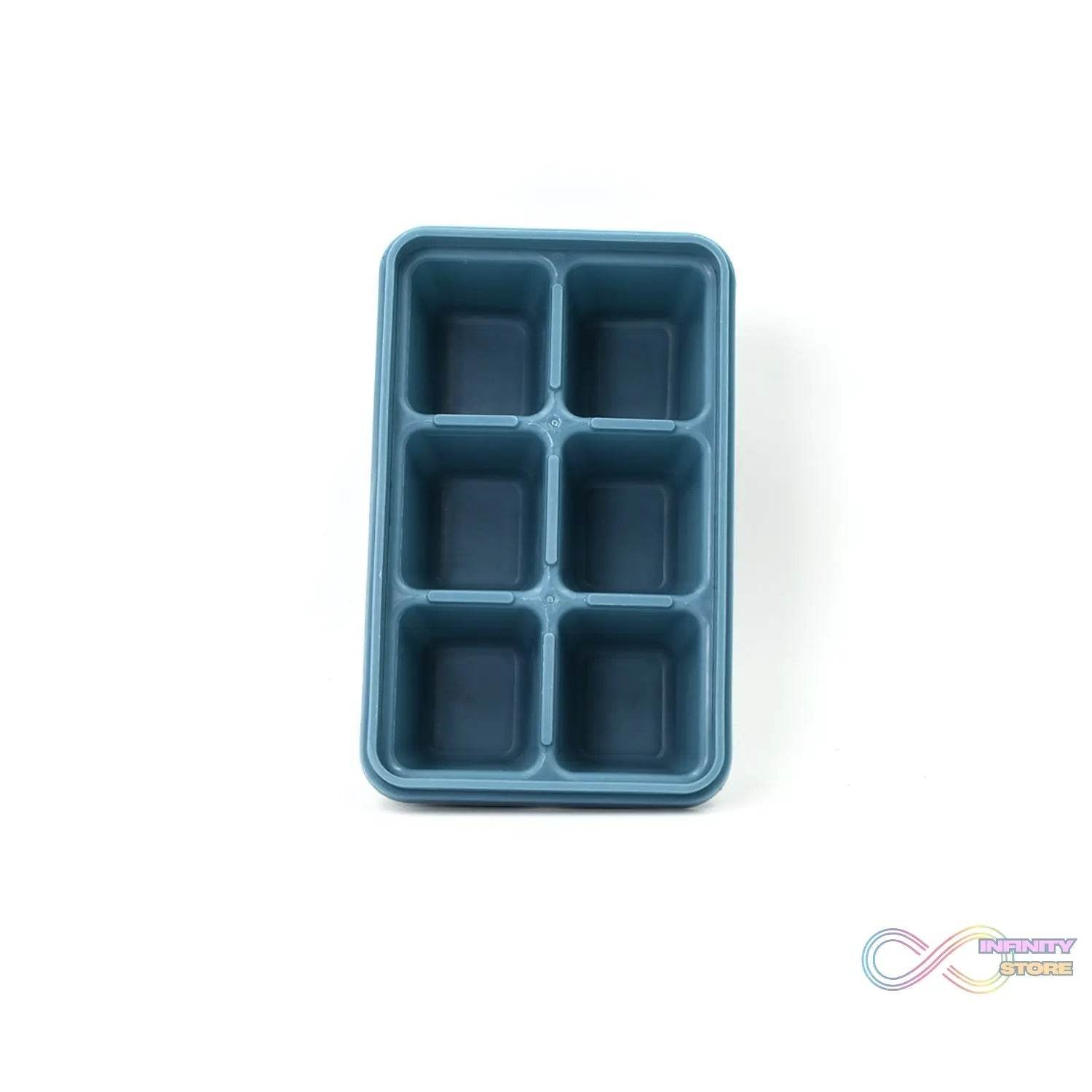 6 Grid Silicone Ice Tray used in all kinds of places like household kitchens for making ice from water and various things and all. - infinityexculsivestore.com