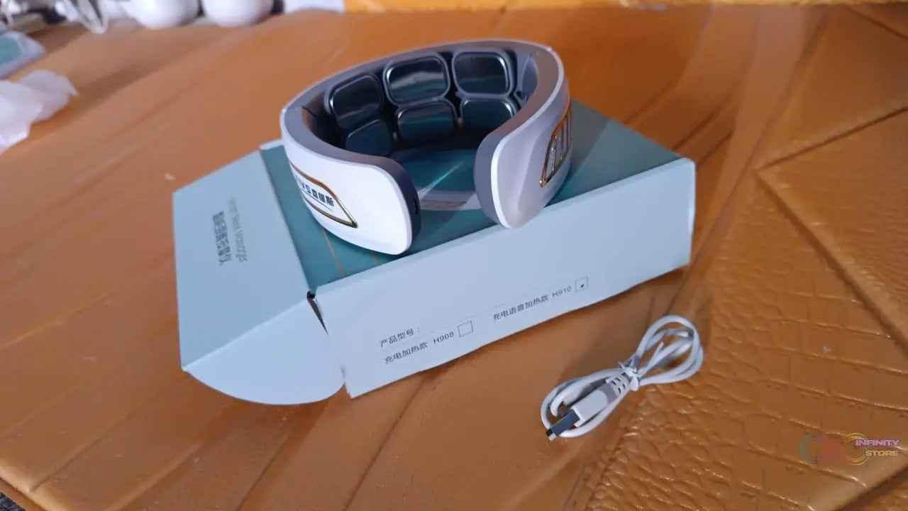 6 Heads Smart Electric Neck and Back Pulse Massager Wireless (1 Pc) - infinityexculsivestore.com