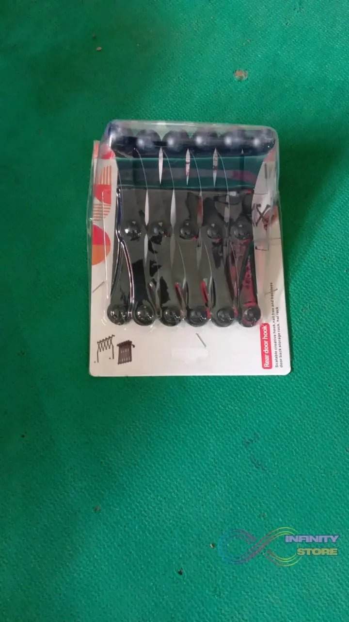 6 Hook Door Hanger, Steel Coat Rack (1 Pc) - infinityexculsivestore.com