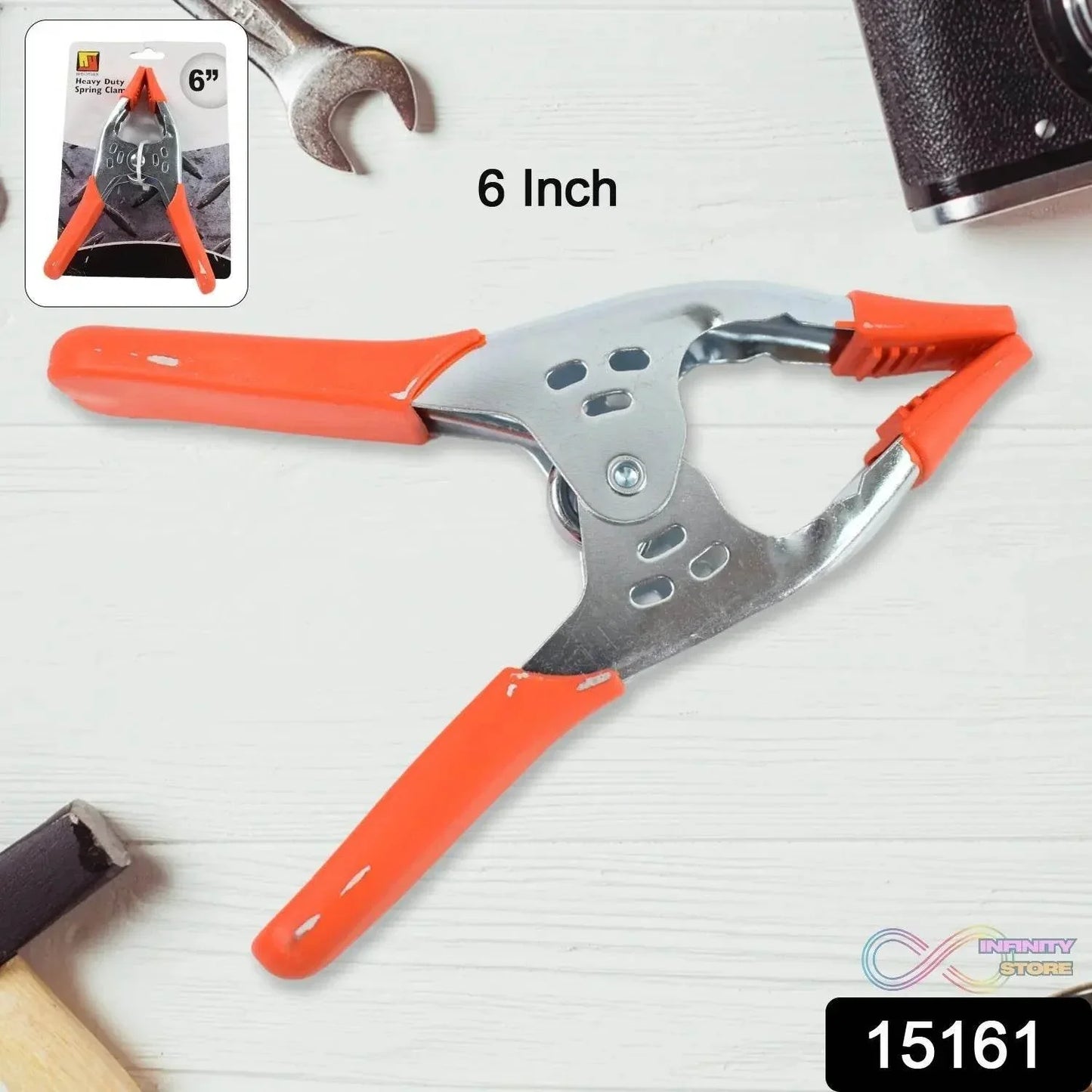 6 Inch Spring Clamps, Heavy Duty Spring Metal Spring Clamps (1 Pc) - infinityexculsivestore.com