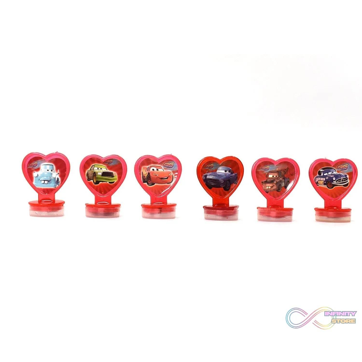 6 Pc Car Stamp Set used in all types of household places by kids and children’s for playing purposes. - infinityexculsivestore.com