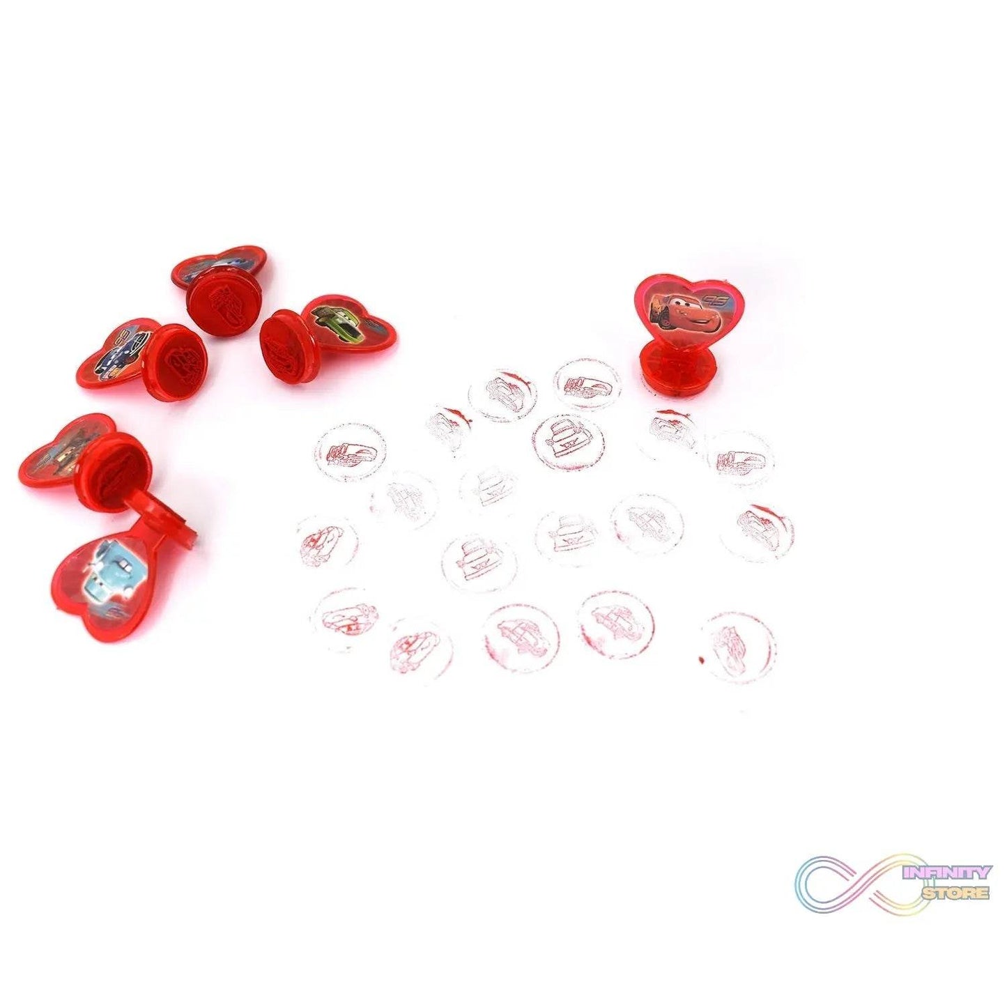 6 Pc Car Stamp Set used in all types of household places by kids and children’s for playing purposes. - infinityexculsivestore.com