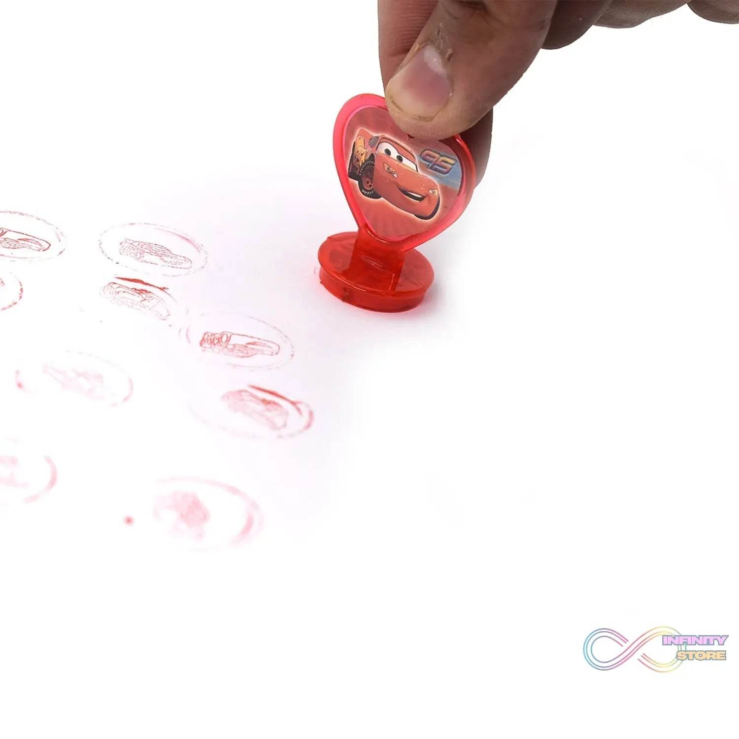 6 Pc Car Stamp Set used in all types of household places by kids and children’s for playing purposes. - infinityexculsivestore.com