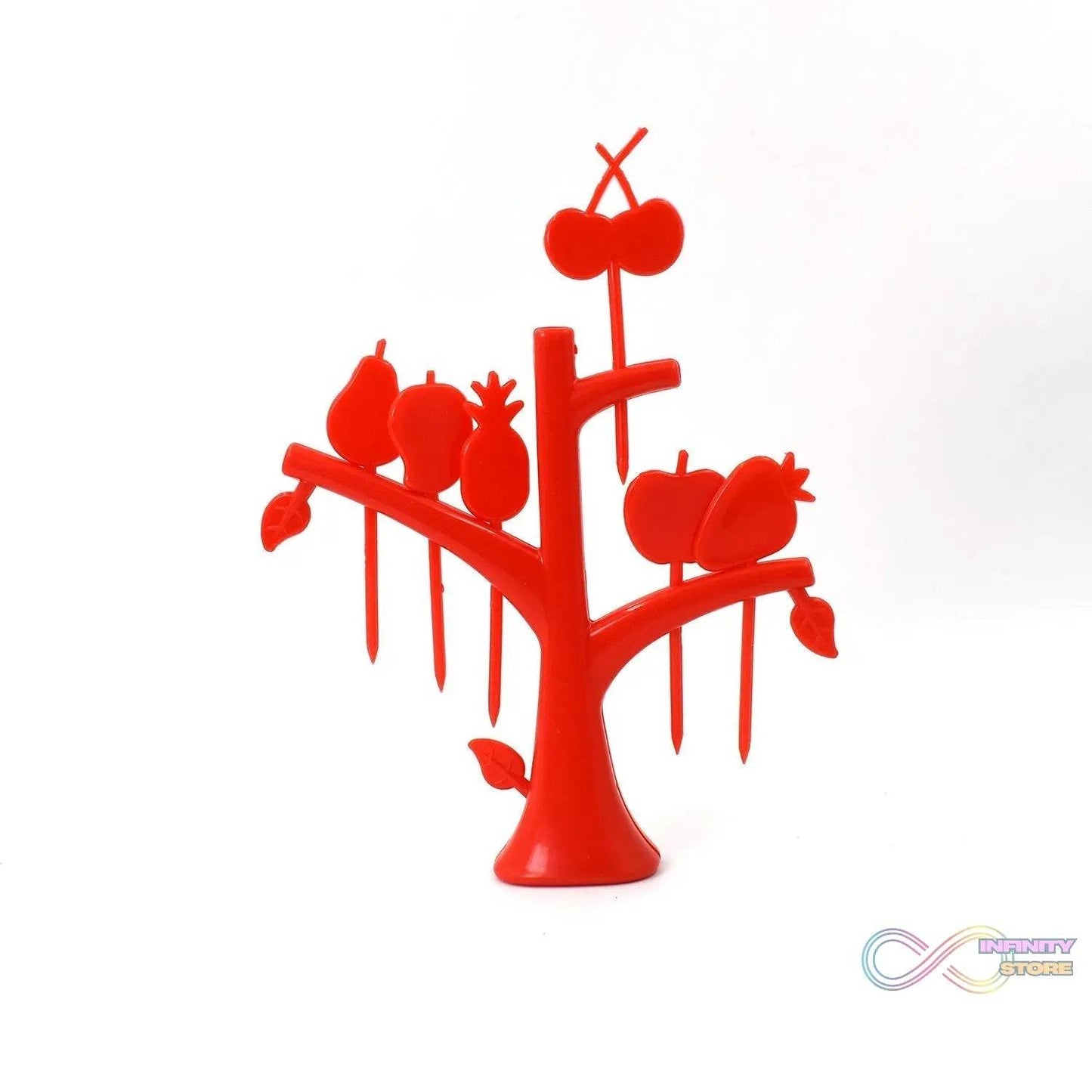6 Pc Fruit Fork widely used for fruits and vegetable salads while eating them, because of its pointed easy pickup shape and all. - infinityexculsivestore.com