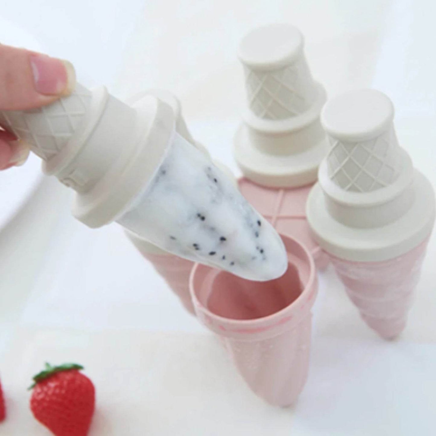 6 Pc ice candy maker Ice Cream Mold used for making ice-creams in all kinds of places including restaurants and ice-cream parlours etc. - infinityexculsivestore.com