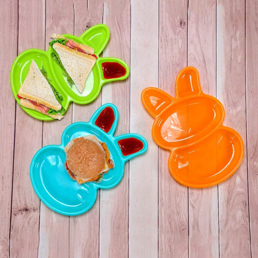 6 - Piece Rabbit Shape Dish Set for Kids (Multicolor) - infinityexculsivestore.com