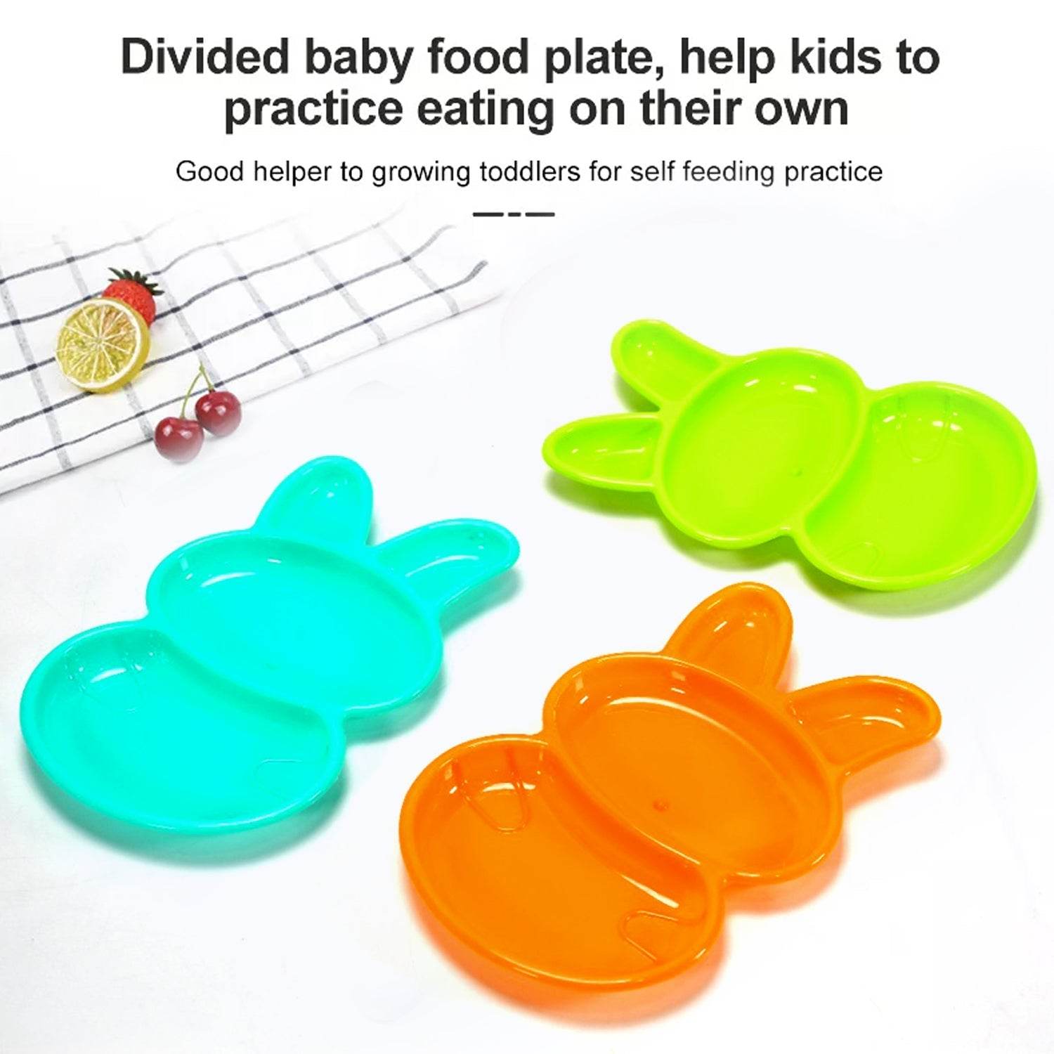 6 - Piece Rabbit Shape Dish Set for Kids (Multicolor) - infinityexculsivestore.com