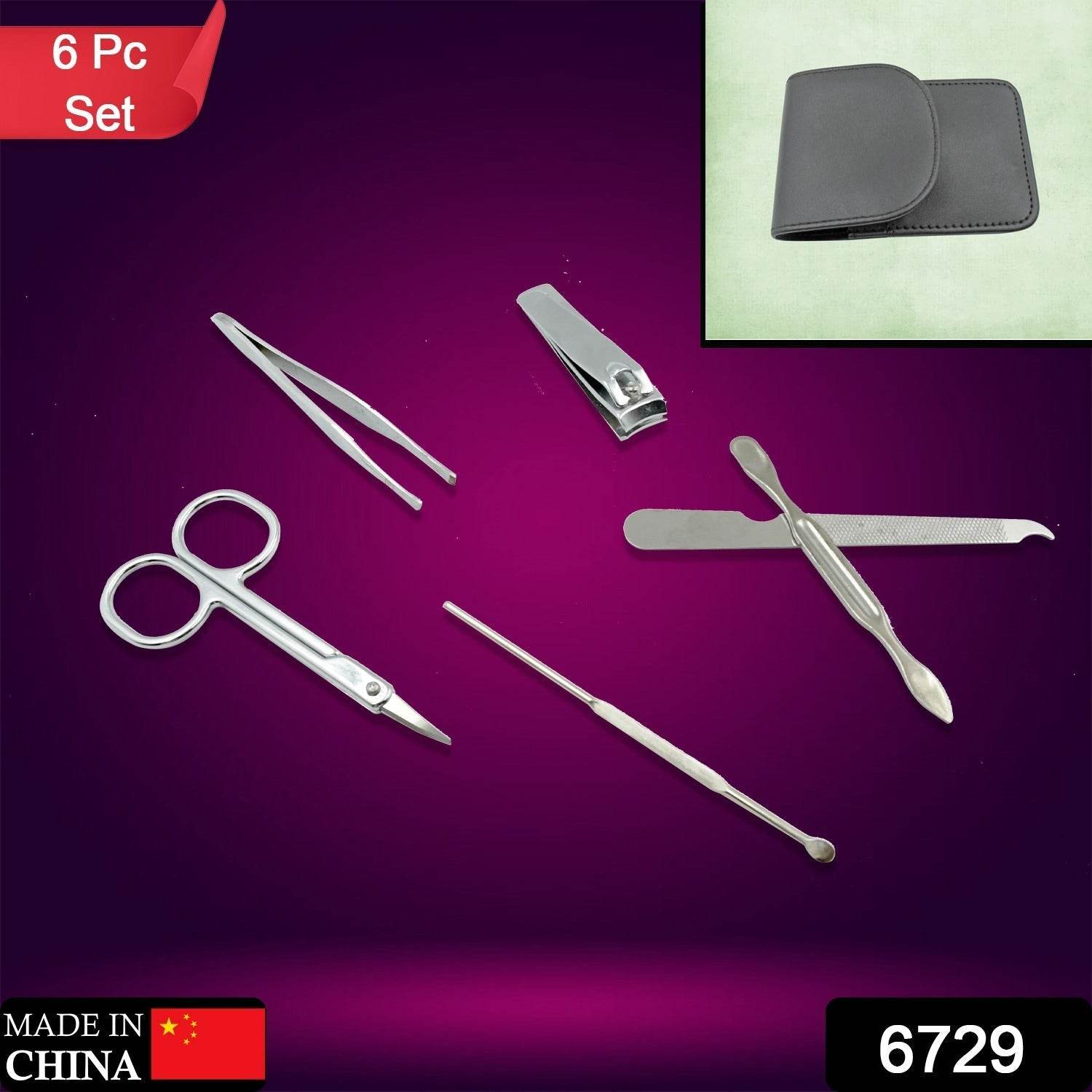 6-in-1 Professional Nail Care Kit: Clippers, Scissors & More Nail cutter (Travel or Home) - infinityexculsivestore.com