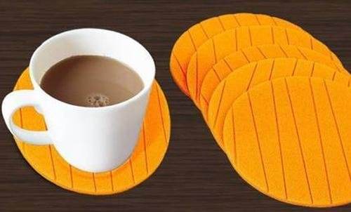 6 pcs Useful Round Shape Plain Silicone Cup Mat Coaster Drinking Tea Coffee Mug Wine Mat for Home - infinityexculsivestore.com
