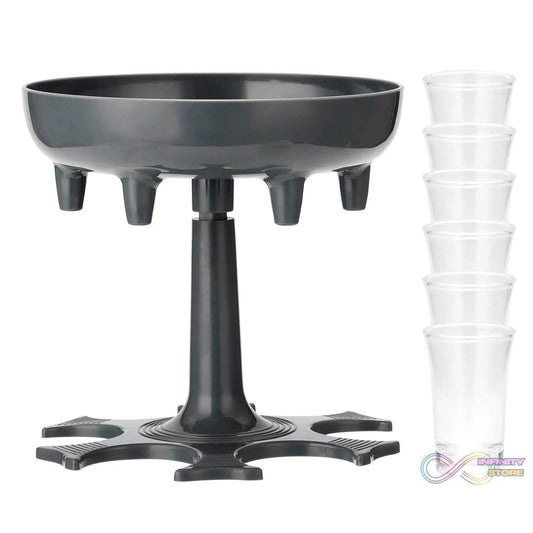 6 shot Win glass dispensers With tray & 6 Pcs Glass - infinityexculsivestore.com