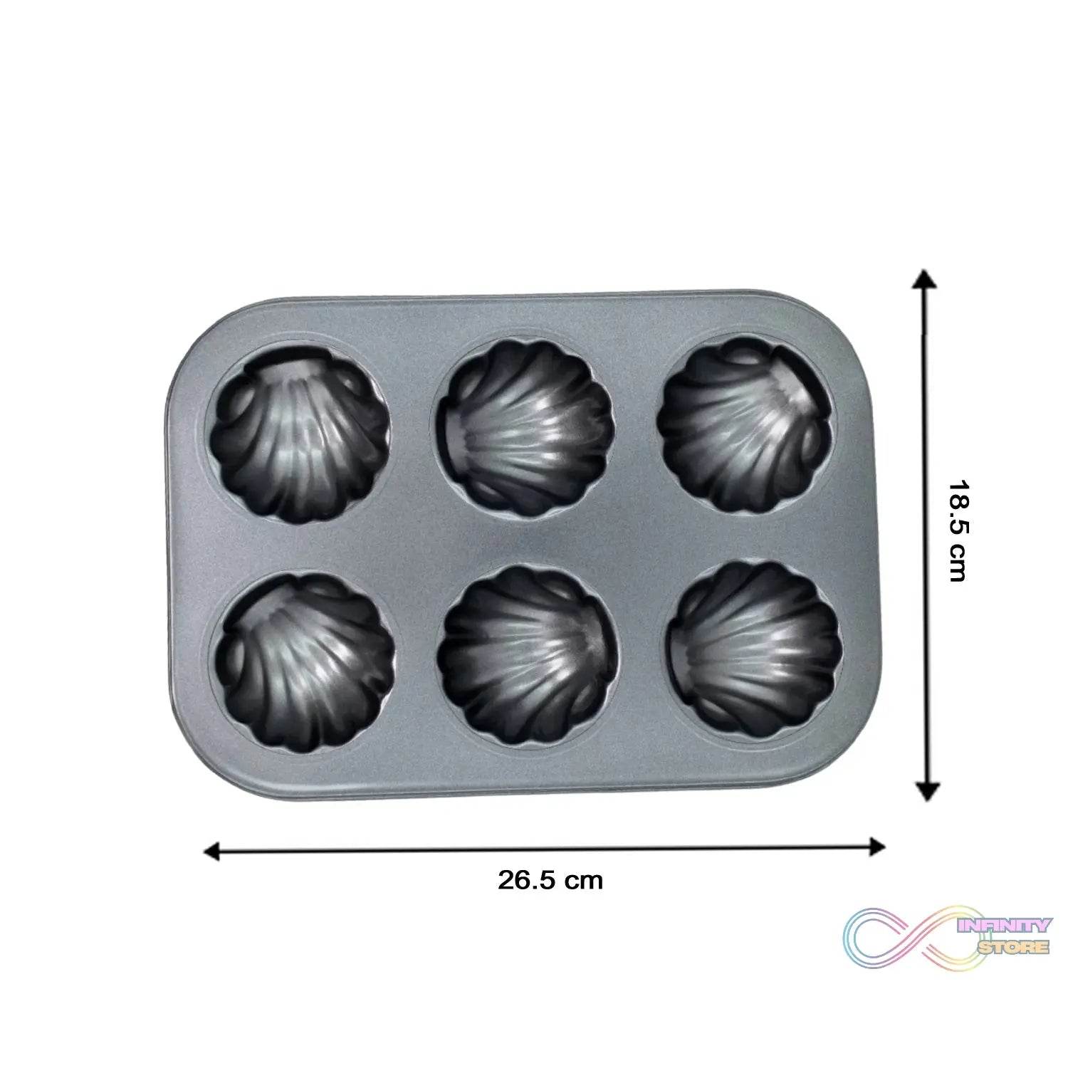 6 slot Non-Stick Muffins Cupcake Pancake Baking Molds Tray - infinityexculsivestore.com