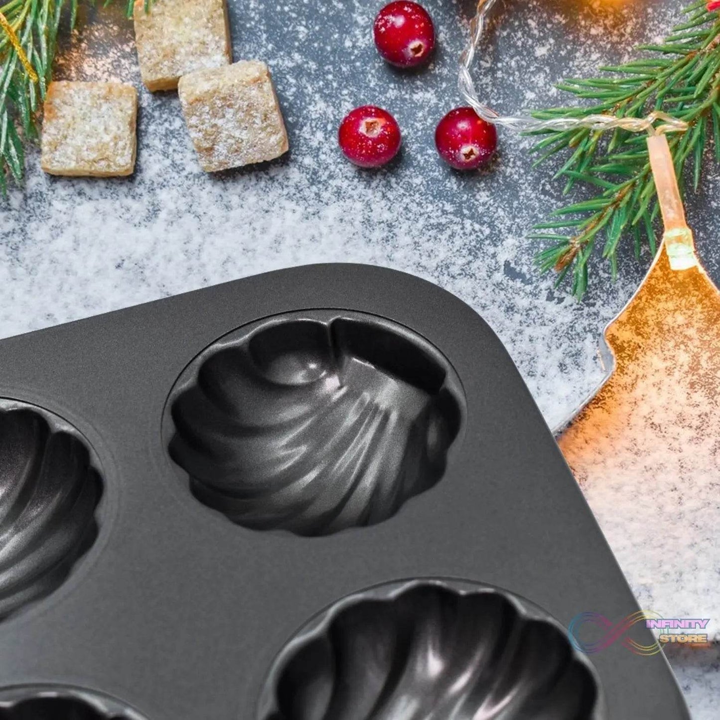6 slot Non-Stick Muffins Cupcake Pancake Baking Molds Tray - infinityexculsivestore.com