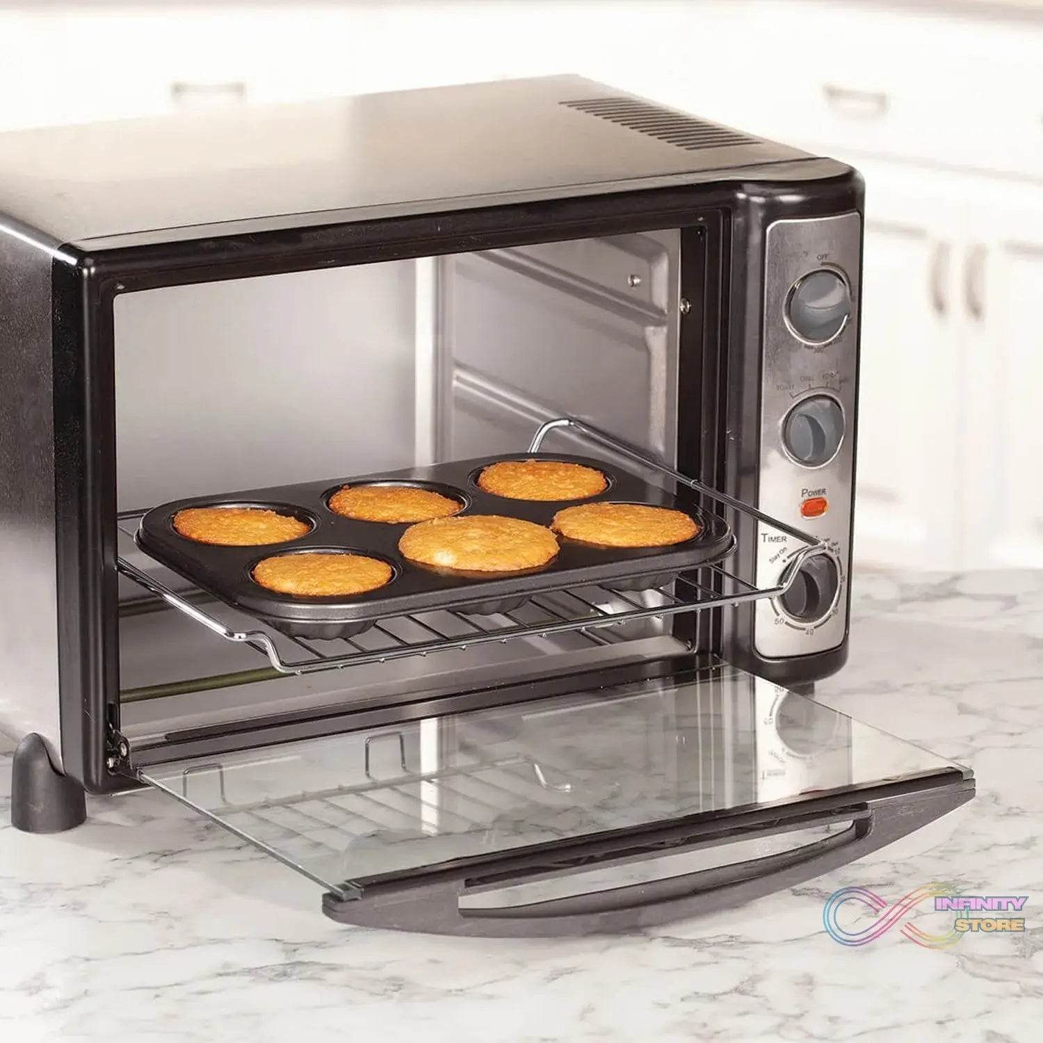 6 slot Non-Stick Muffins Cupcake Pancake Baking Molds Tray - infinityexculsivestore.com