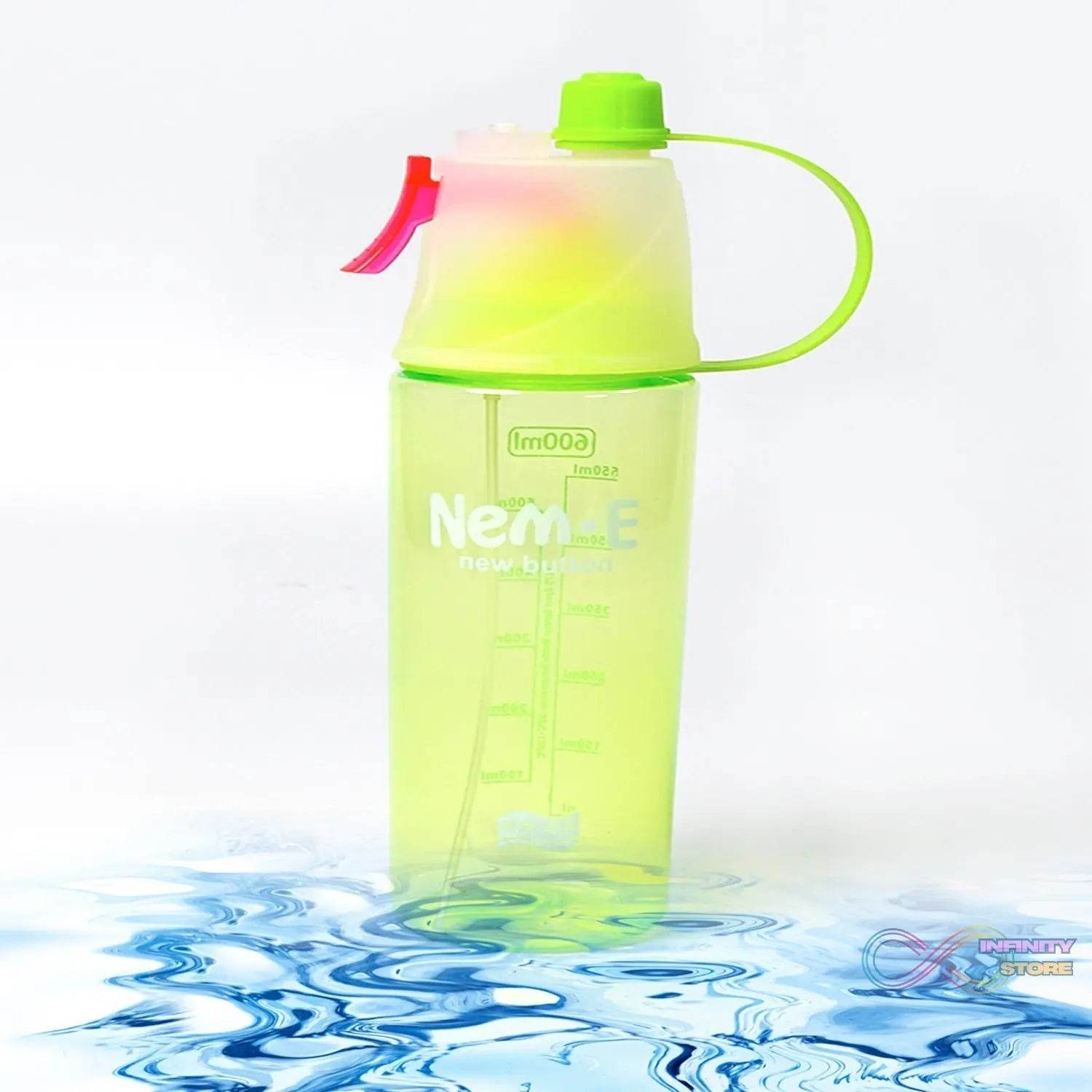 600ml BPA Free Sports Spray Water Bottle for Gym, Cycling & Hiking - infinityexculsivestore.com
