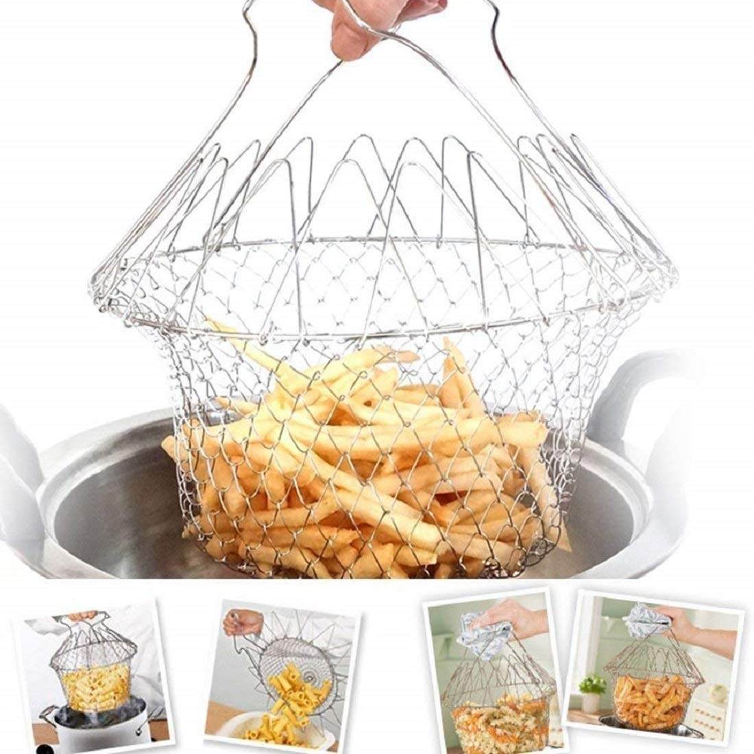 Foldable Strainer Chef Basket - infinityexculsivestore.com