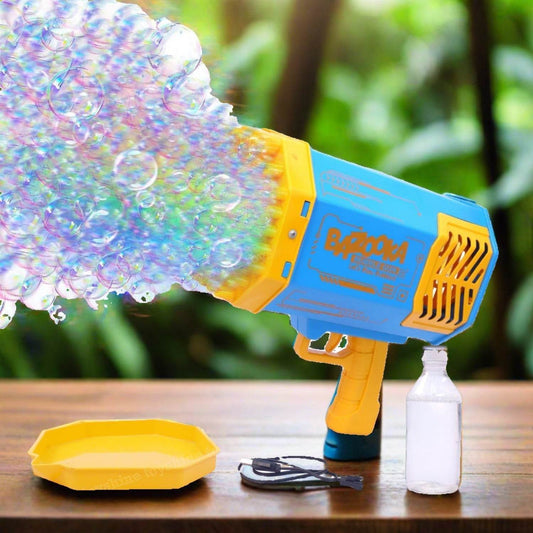 69 Holes Big Rechargeable Powerful Machine Bubble Gun Toys for Kids Adults, Bubble Makers, Big Rocket Boom Bubble Blower Best Gifts - infinityexculsivestore.com