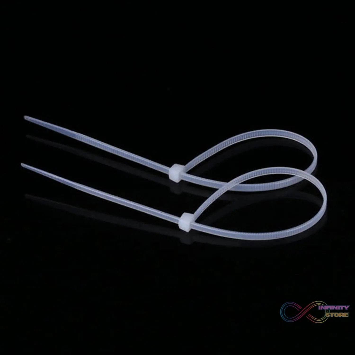 6Inch Nylon Self Locking Cable Ties, Heavy Duty Strong Zip Wire Tie. Pack of 100 - infinityexculsivestore.com