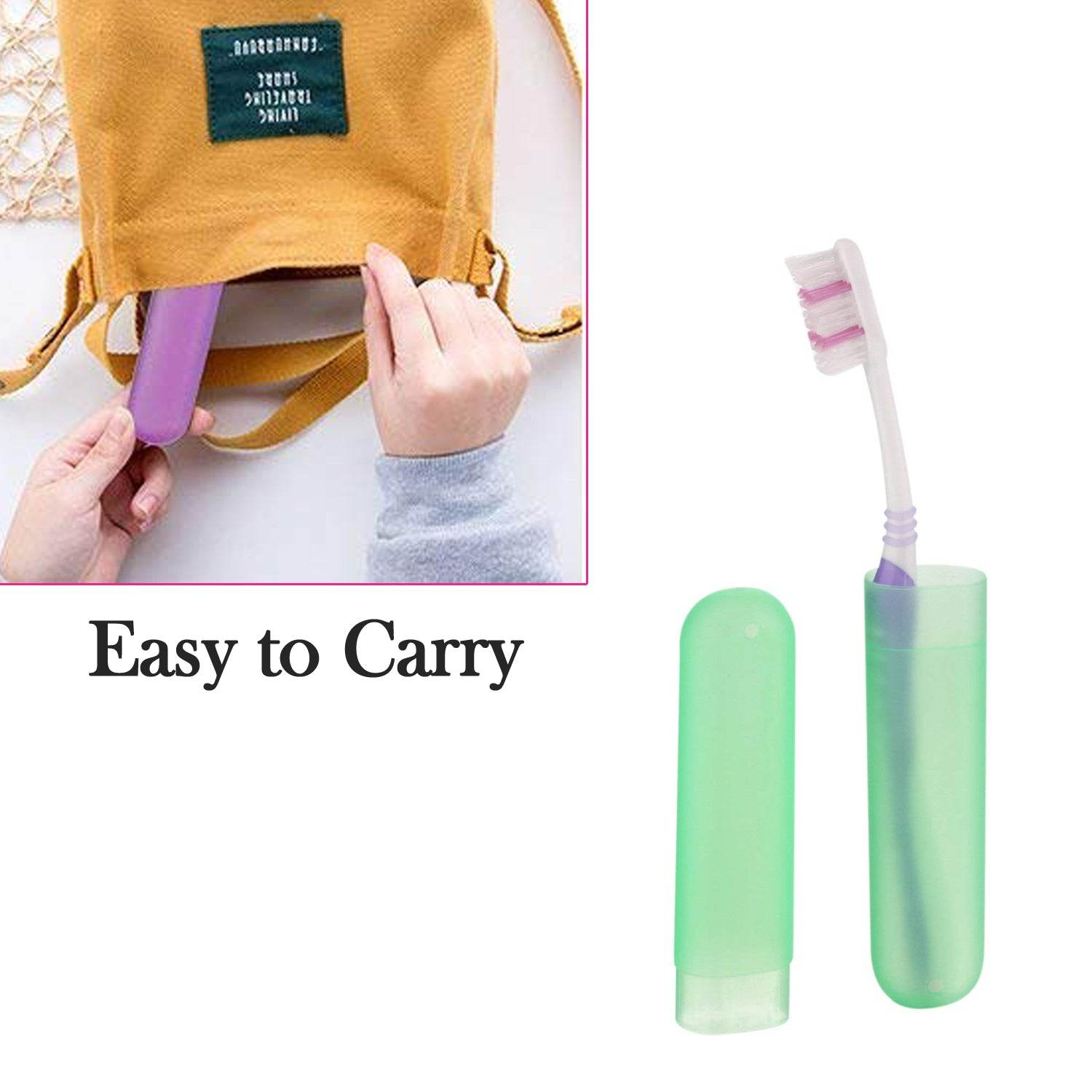 6Pc Plastic Toothbrush Cover, Anti Bacterial Toothbrush Container- Tooth Brush Travel Covers, Case, Holder, Cases - infinityexculsivestore.com
