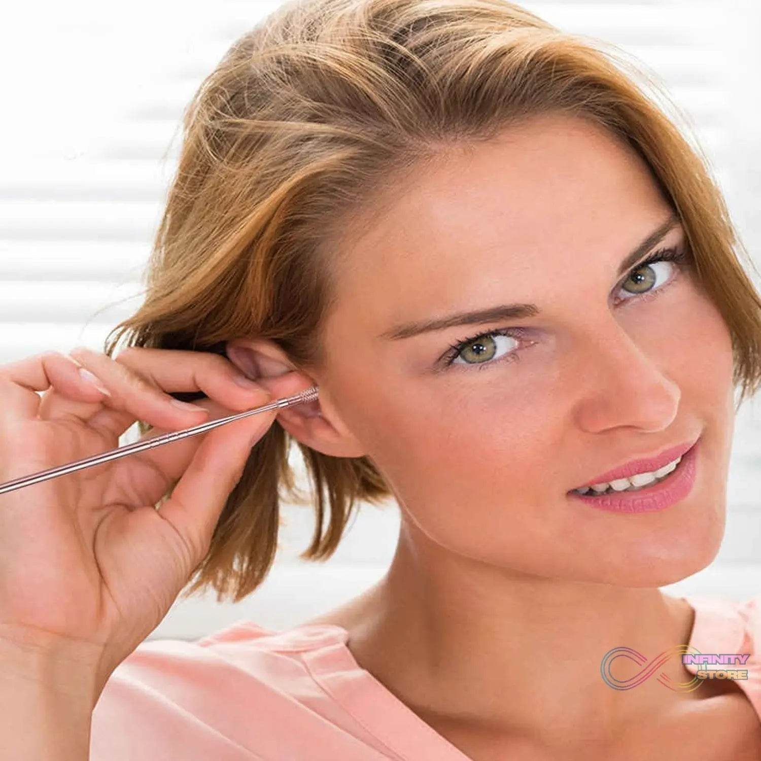 6Pcs Earwax Removal Kit | Ear Cleansing Tool Set | Ear Curette Ear Wax Remover Tool - infinityexculsivestore.com