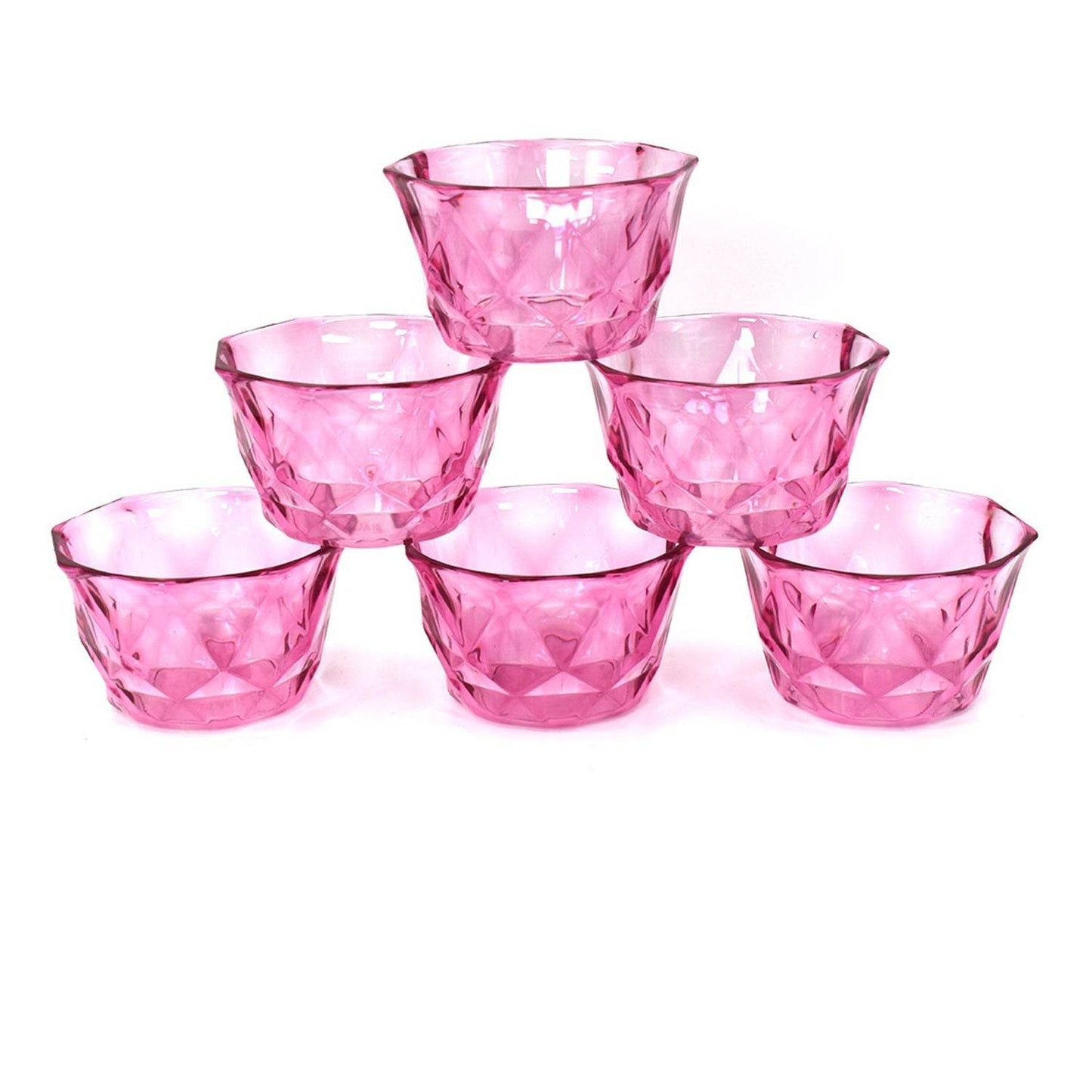 6pc Diamond shape ice cream bowl set - infinityexculsivestore.com